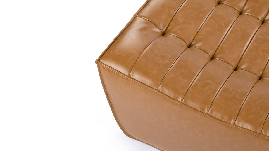 TygeTyge - Tyge Module, Ottoman, Bourbon Vegan Leather