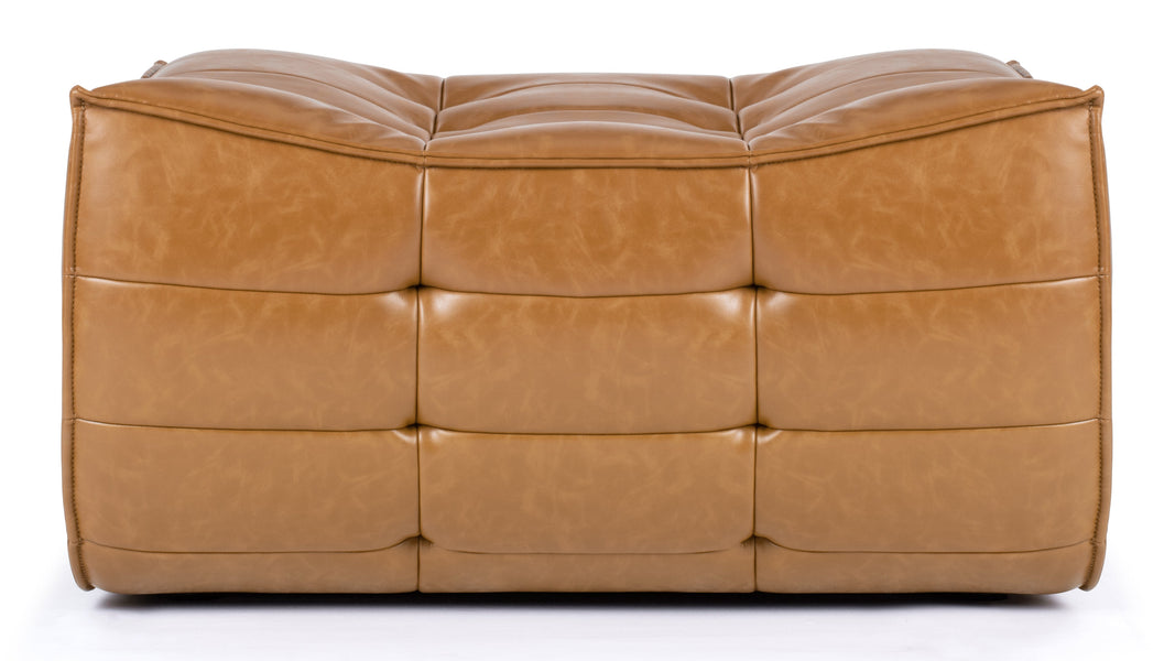 TygeTyge - Tyge Module, Ottoman, Bourbon Vegan Leather
