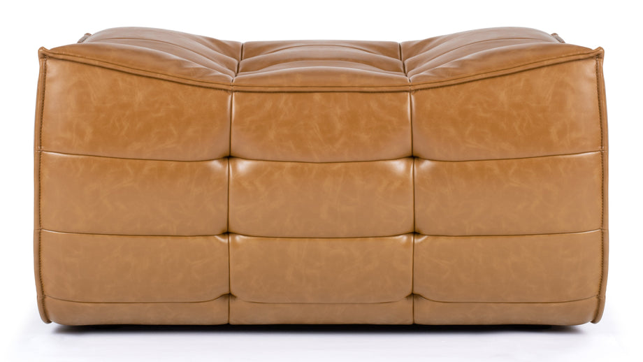 TygeTyge - Tyge Module, Ottoman, Bourbon Vegan Leather