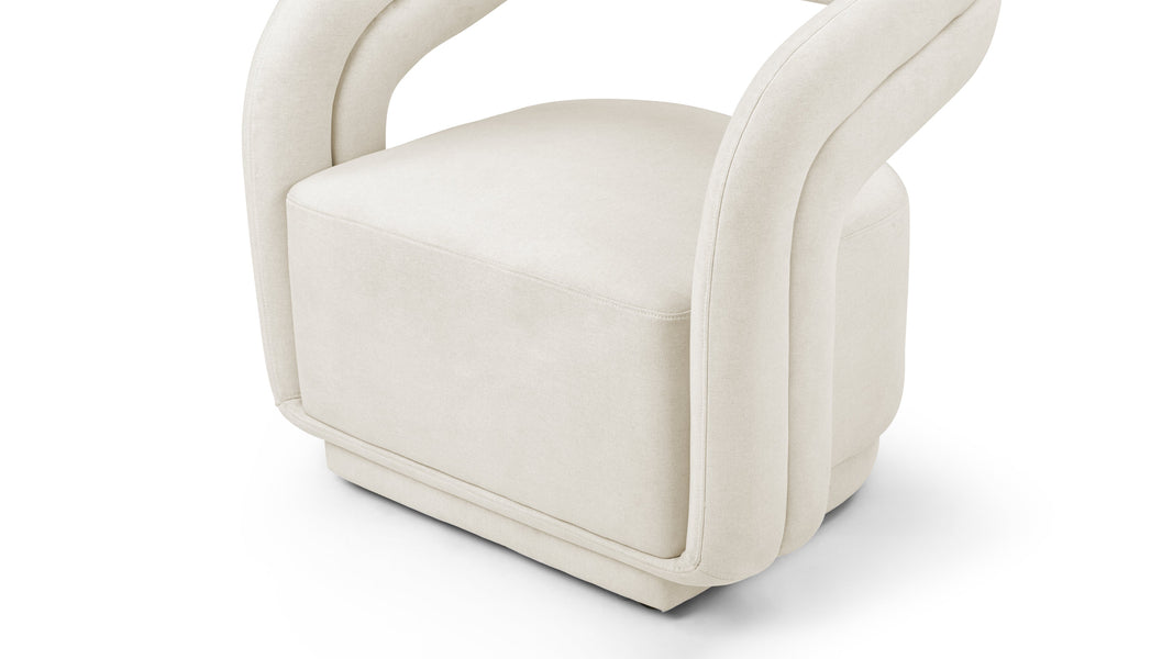 ChloeChloe - Chloe Lounge Chair, Oatmeal Brushed Weave