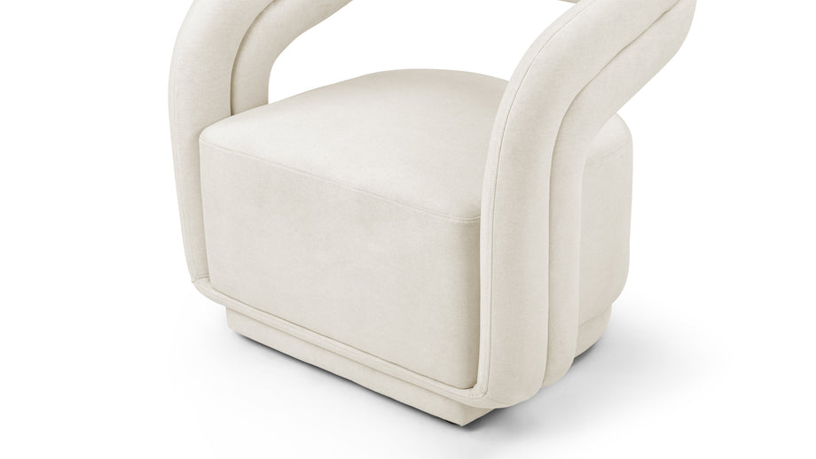 ChloeChloe - Chloe Lounge Chair, Oatmeal Brushed Weave