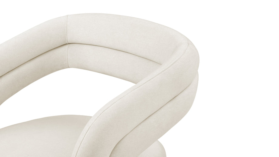 ChloeChloe - Chloe Lounge Chair, Oatmeal Brushed Weave