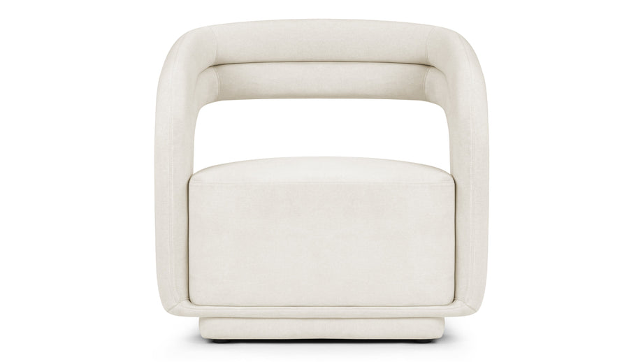 ChloeChloe - Chloe Lounge Chair, Oatmeal Brushed Weave