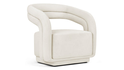 Chloe - Chloe - Chloe Lounge Chair, Oatmeal Brushed Weave - Image 2