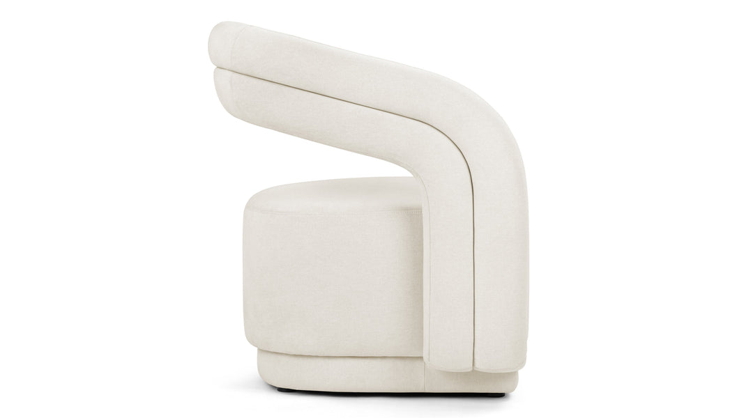 ChloeChloe - Chloe Lounge Chair, Oatmeal Brushed Weave