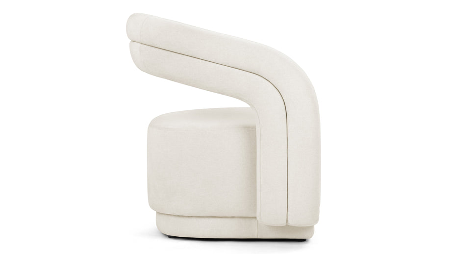 ChloeChloe - Chloe Lounge Chair, Oatmeal Brushed Weave