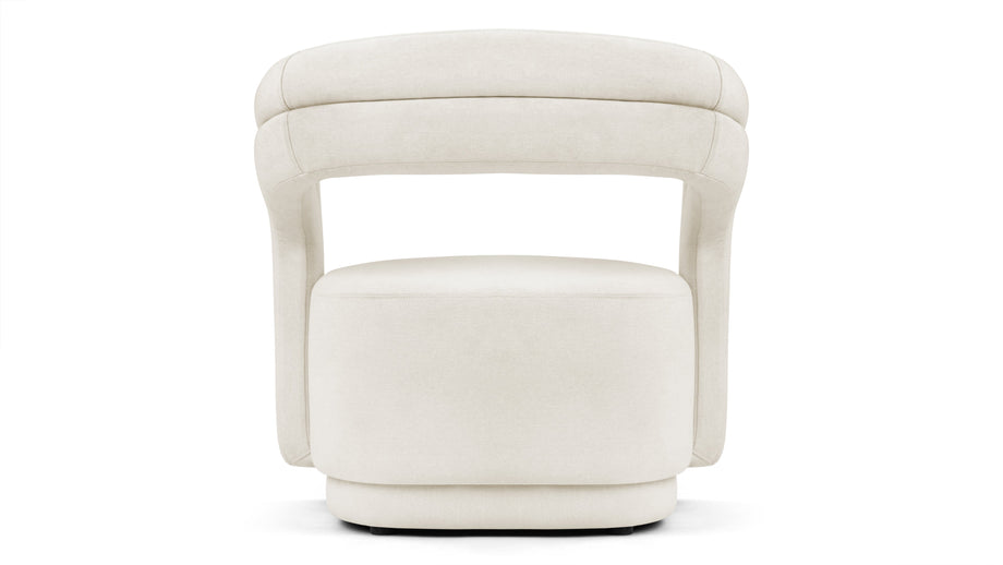 ChloeChloe - Chloe Lounge Chair, Oatmeal Brushed Weave
