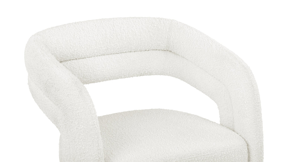 ChloeChloe - Chloe Desk Chair, Pearl Boucle