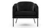 Aben - Aben - Aben Lounge Chair, Black Plush Velvet - Image 1