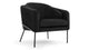 Aben - Aben - Aben Lounge Chair, Black Plush Velvet - Image 2