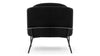 Aben - Aben - Aben Lounge Chair, Black Plush Velvet - Image 4