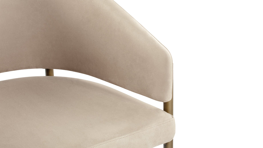 EsmeLatte Vegan Suede and Brushed Brass