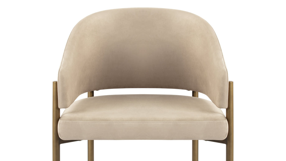 EsmeLatte Vegan Suede and Brushed Brass