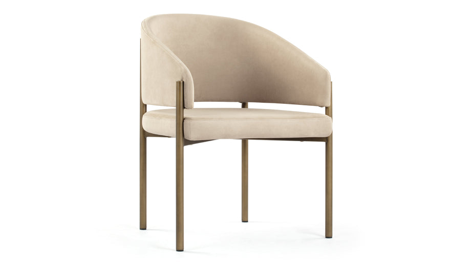 EsmeLatte Vegan Suede and Brushed Brass