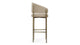 Esme - Esme - Esme Counter Stool, Latte Vegan Suede and Brushed Brass - Image 3