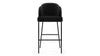 Aben - Aben - Aben Bar Stool, Black Plush Velvet - Image 1