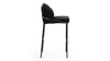 Aben - Aben - Aben Bar Stool, Black Plush Velvet - Image 3