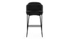 Aben - Aben - Aben Bar Stool, Black Plush Velvet - Image 4