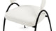 Astra - Astra - Astra Dining Chair, Pearl Boucle - Image 6