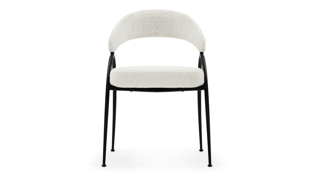AstraAstra - Astra Dining Chair, Pearl Boucle
