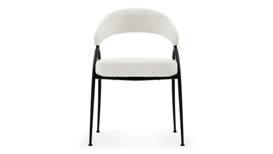 AstraAstra - Astra Dining Chair, Pearl Boucle