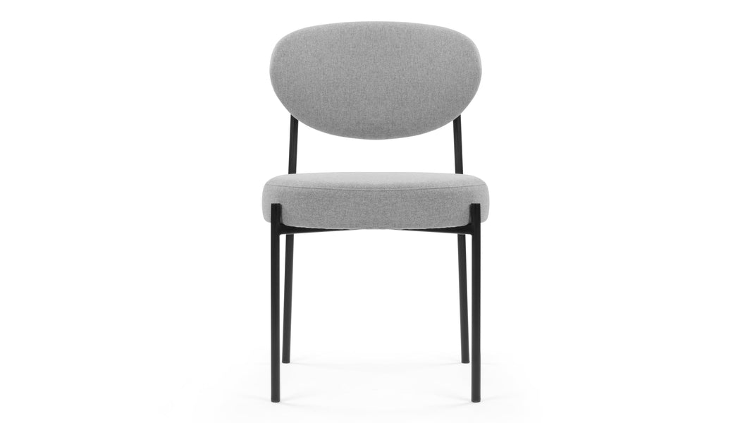 NyxNyx - Nyx Dining Chair, Mid Gray Brushed Weave