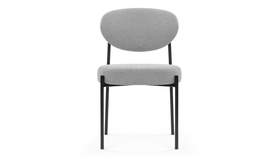 NyxNyx - Nyx Dining Chair, Mid Gray Brushed Weave