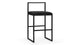 Rens - Rens - Rens Counter Stool, Black Plush Velvet - Image 2