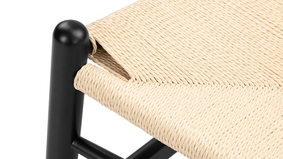 WishBlack with Natural Seat