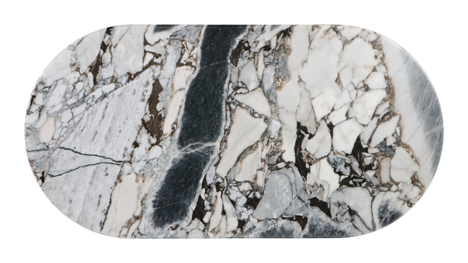 DanteDante - Dante Dining Table, Modellato Marble, 196cm