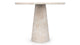 Astora - Astora - Astora Oval Dining Table, White Travertine - Image 4