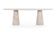 Astora - Astora - Astora Oval Dining Table, White Travertine - Image 1