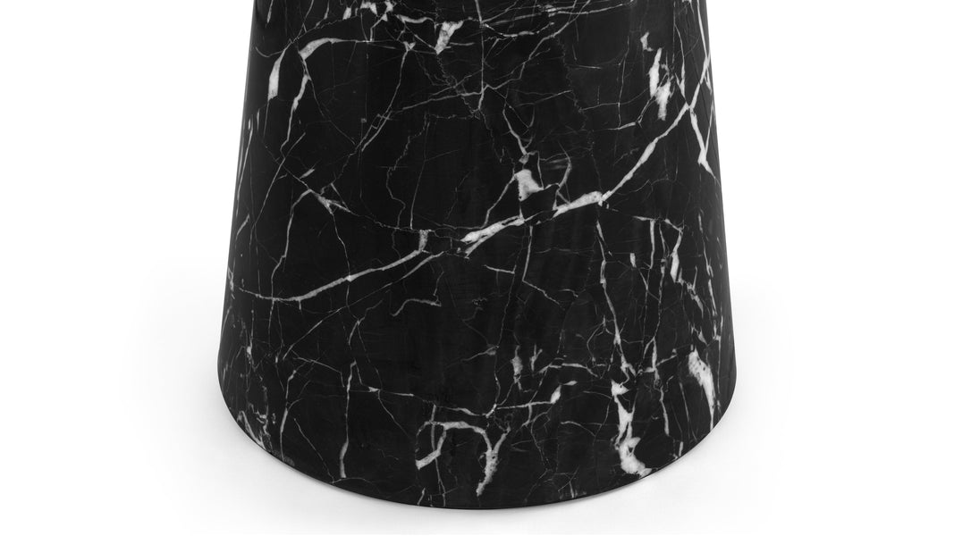 RocRoc - Roc Side Table, Black Marble