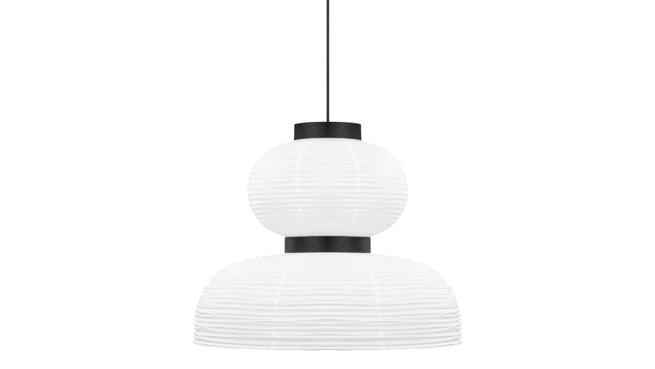 AkioAkio - Akio Cloche Paper Pendant Light, White