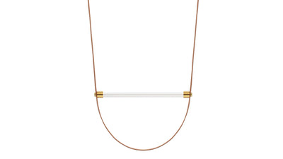 Orielle - Orielle - Orielle Suspension Light, Small, Tan and Brass - Image 1