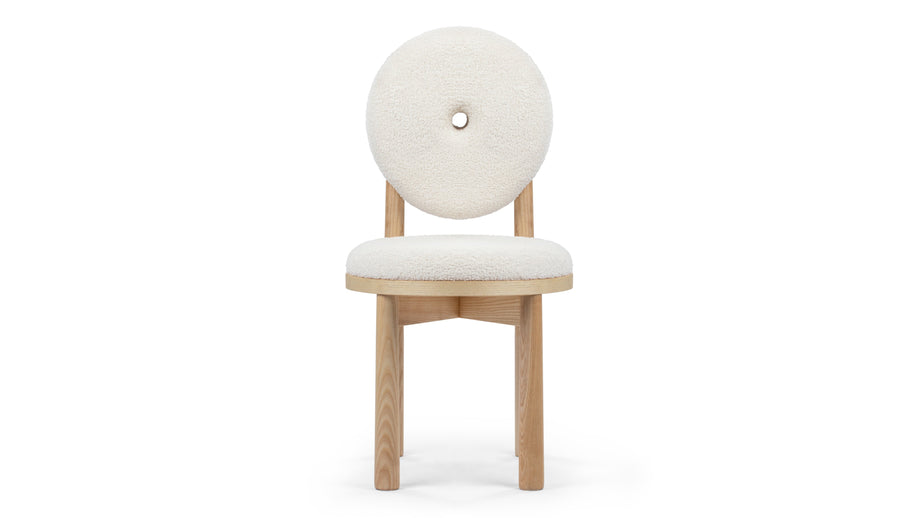HannaHanna - Hanna Dining Chair, Pearl Boucle