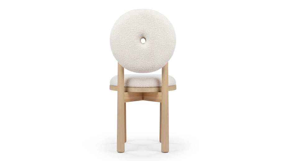 HannaHanna - Hanna Dining Chair, Pearl Boucle