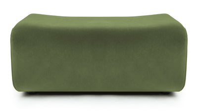Leo - Leo - Leo Module, Ottoman, Lichen Plush Velvet - Image 1