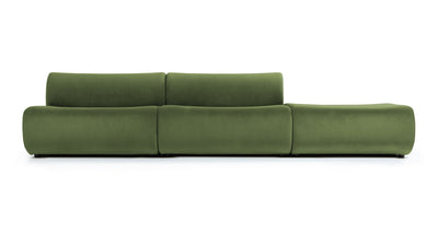 Leo - Leo - Leo Open End Sofa, Right, Lichen Plush Velvet - Image 1