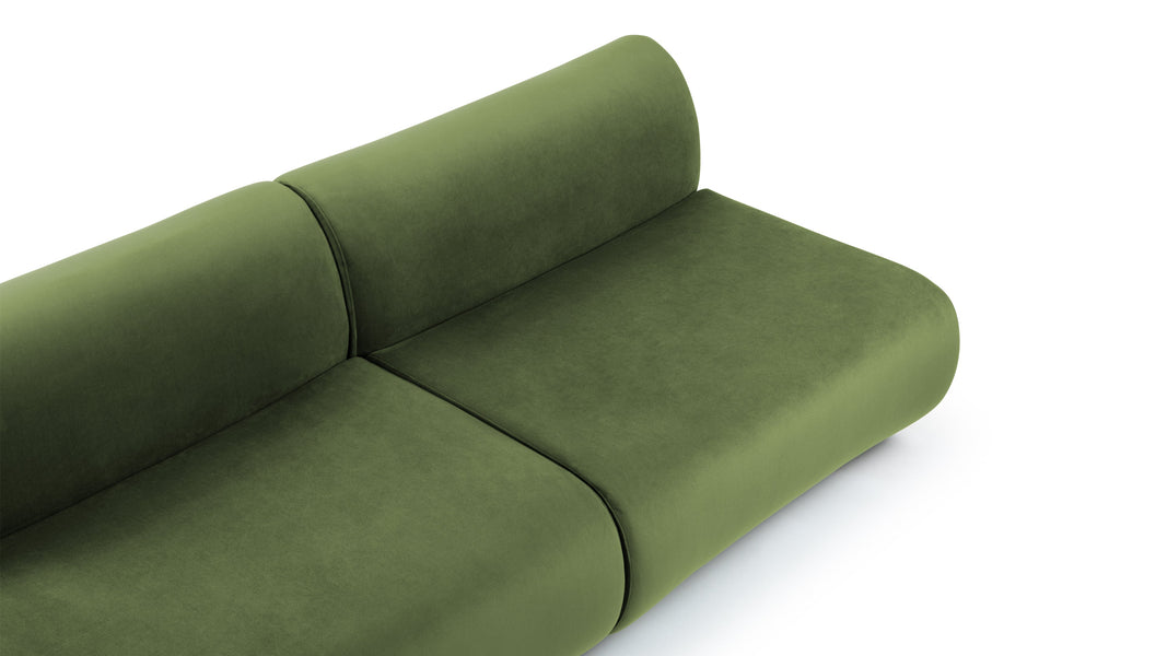LeoLeo - Leo Open End Sofa, Left, Lichen Plush Velvet