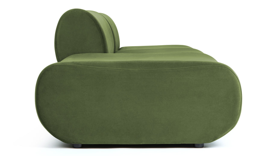 LeoLeo - Leo Open End Sofa, Left, Lichen Plush Velvet