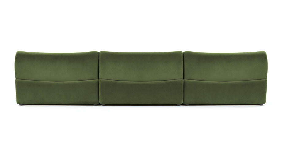 LeoLeo - Leo Sectional, Right Chaise, Lichen Plush Velvet