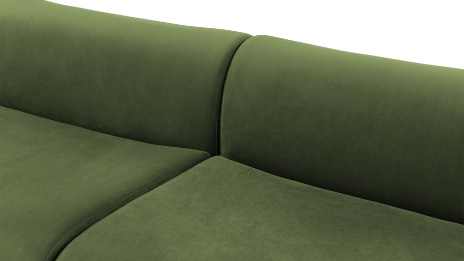 LeoLeo - Leo Two Seater Sofa, Lichen Plush Velvet
