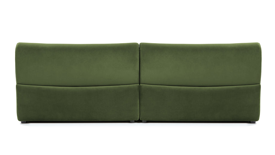 LeoLeo - Leo Two Seater Sofa, Lichen Plush Velvet