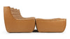 Tyge - Tyge - Tyge Sectional, Left Chaise, Bourbon Vegan Leather - Image 3