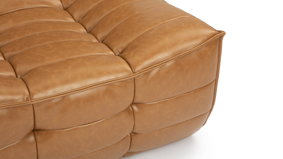 TygeTyge - Tyge Two Seater Sofa, Bourbon Vegan Leather