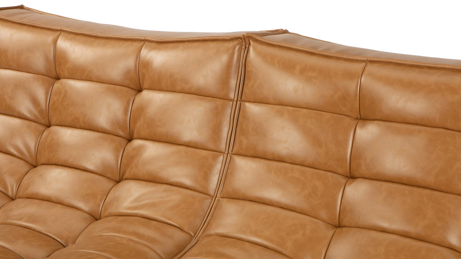 TygeTyge - Tyge Two Seater Sofa, Bourbon Vegan Leather