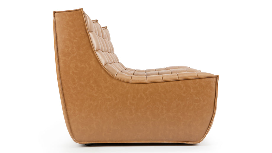 TygeTyge - Tyge Two Seater Sofa, Bourbon Vegan Leather