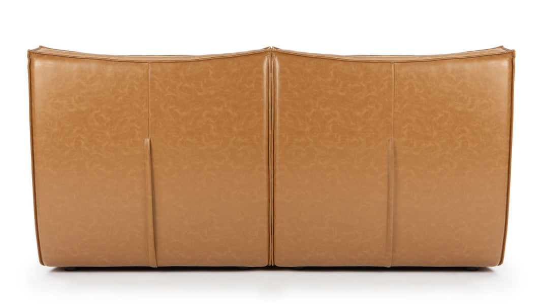 TygeTyge - Tyge Two Seater Sofa, Bourbon Vegan Leather
