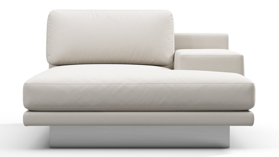 AlessioAlessio - Alessio Outdoor Module, Right Arm Chaise, Shell Performance Weave